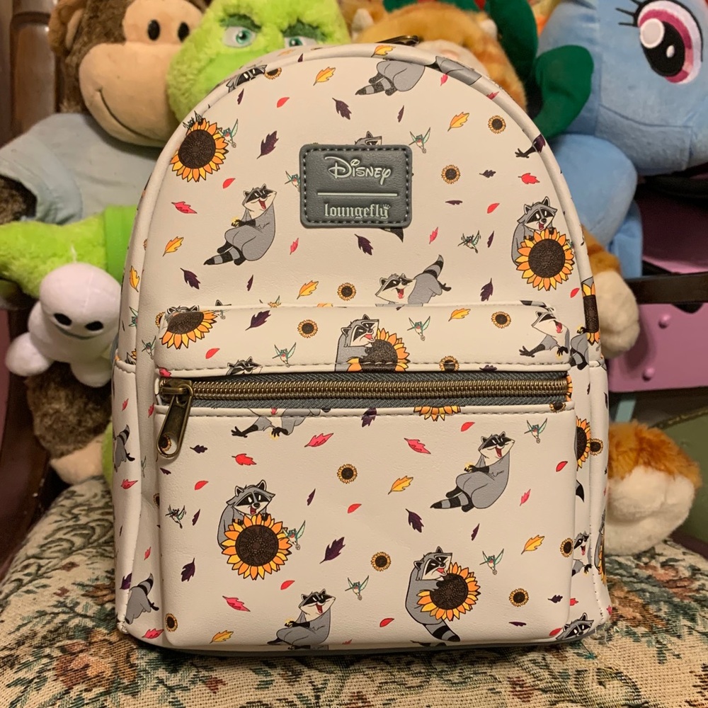 LOUNGEFLY DISNEY MEEKO SUNFLOWER MINI BACKPACK